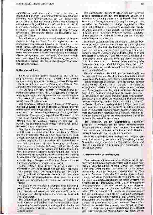 Vorschauseite 2: Das Parkinson-Syndrom Epidemiologie, Klinik und Therapie