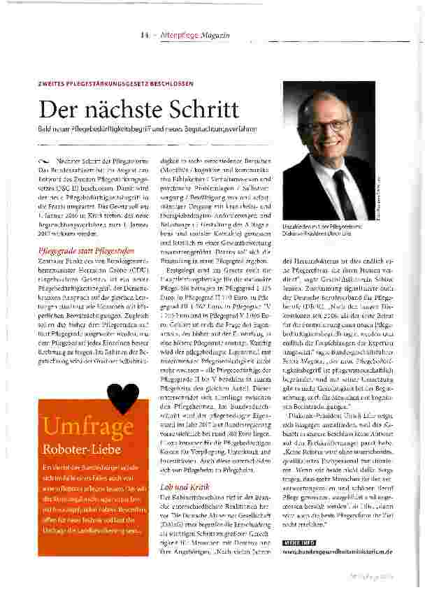 Vorschauseite 1: Der nächste Schritt