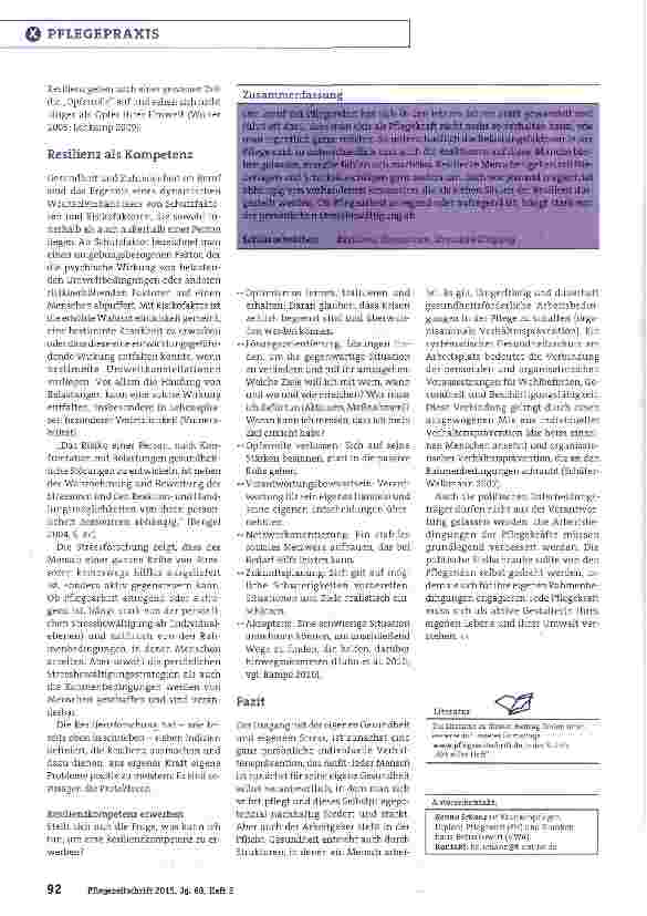 Vorschauseite 5: Die Pflege braucht Kraft