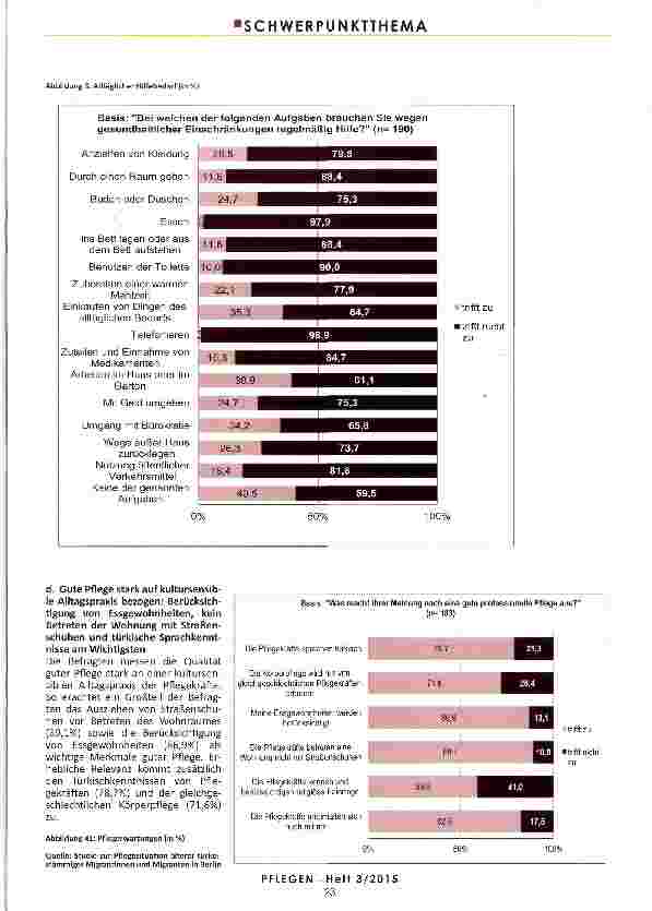 Vorschauseite 3: PFLEGESITUATION VON ÄLTEREN TÜRKEISTÄMMIGEN MIGRANTEN UND MIGRANTINNEN IN BERLIN
