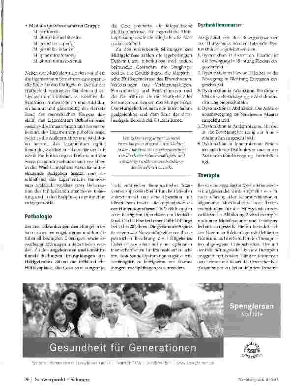Vorschauseite 2: Das Hüftgelenk aus osteopathischer Sicht