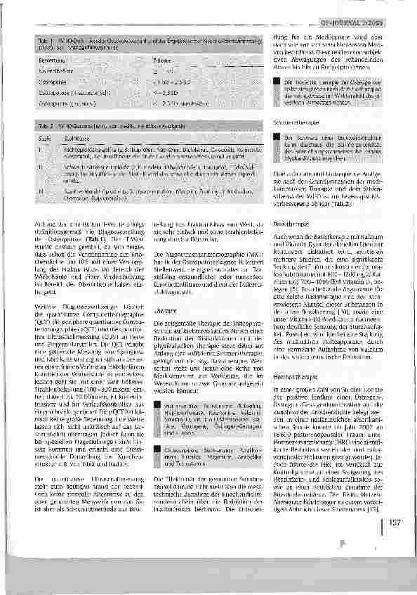 Vorschauseite 4: Osteoporose - Diagnostik und Therapie