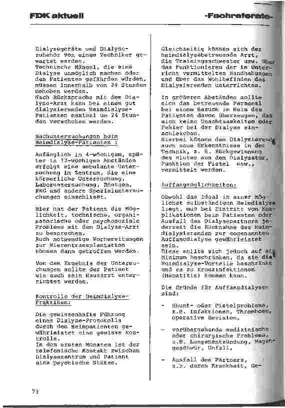 Vorschauseite 3: Heimdialyse