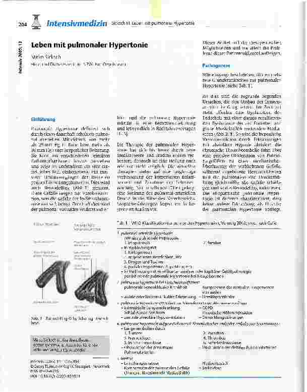 Vorschauseite 1: Leben mit pulmonaler Hypertonie
