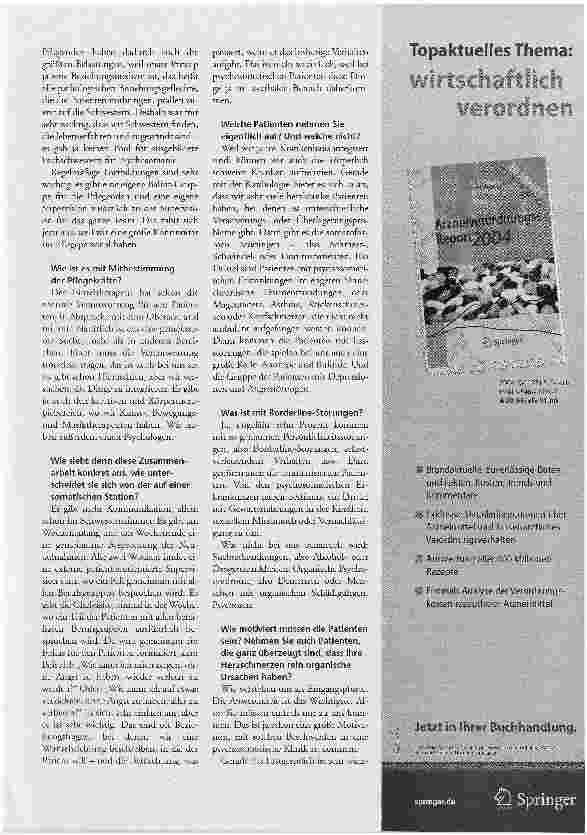 Vorschauseite 2: Unser Prinzip ist eine Beziehungsmedizin