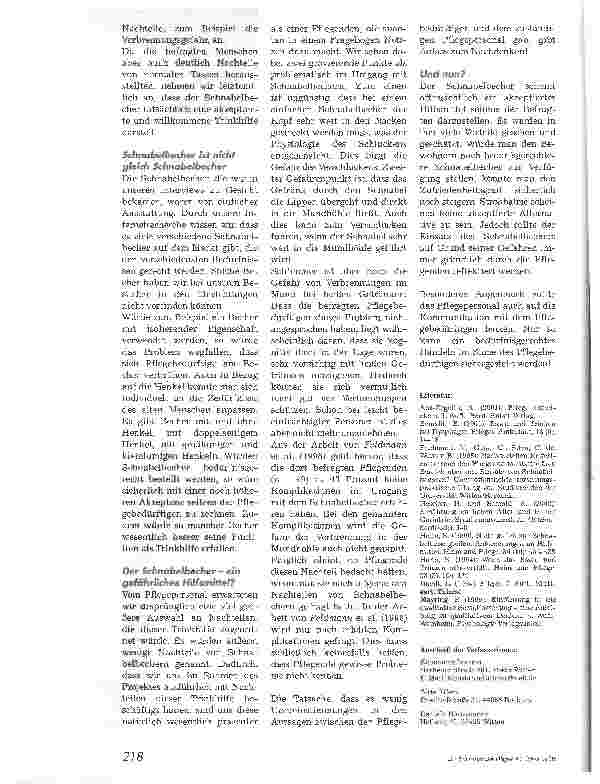 Vorschauseite 5: Der Schnabelbecher. Beliebtes oder überholtes Pflegehilfsmittel?