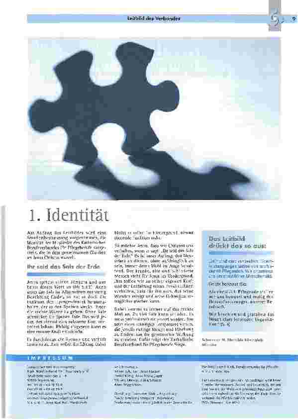 Vorschauseite 2: Das Leitbild des katholischen Berufsverbandes für Pflegeberufe Teil 1