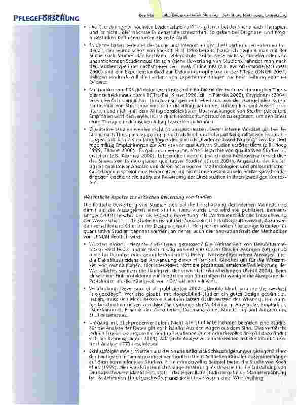 Vorschauseite 5: Evidence -based Nursing: Definition, Methoden, Umsetzung