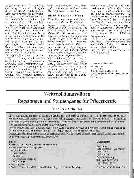 Vorschauseite 3: Streßbewältigung - Autogenes Training für Pflegekräfte Ein Hilfsmittel der Entspannung, oder mehr? 2. Folge