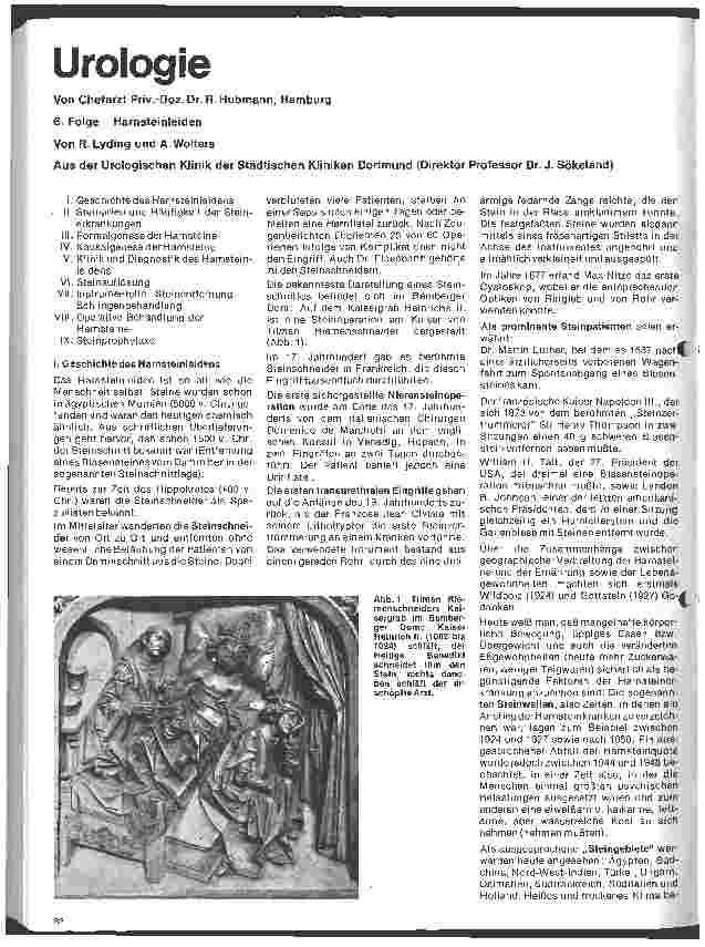 Vorschauseite 1: Urologie 6. Folge: Harnsteinleiden