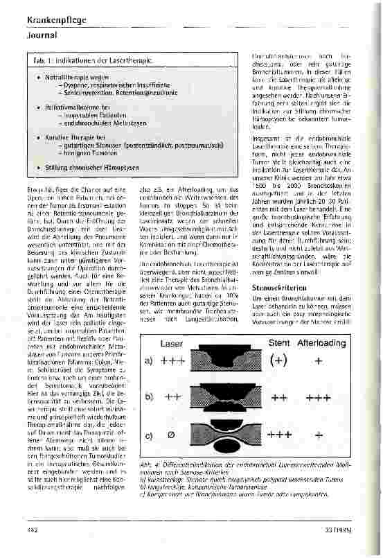 Vorschauseite 3: Möglichkeiten der endobronchialen Lasertherapie