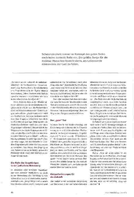 Vorschauseite 2: Palliative Care in Albanien