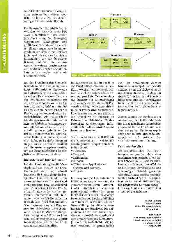 Vorschauseite 3: IT-Controlling auf Basis einer Balanced Scorecard