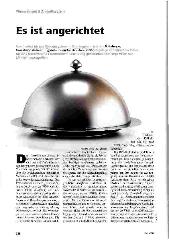 Vorschauseite 1: Es ist angerichtet