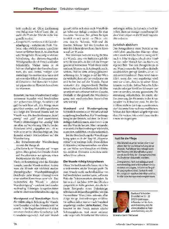 Vorschauseite 3: Wundbeobachtung und Dokumentation