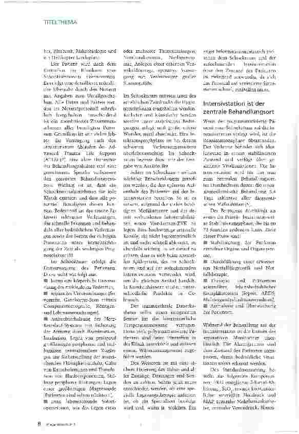 Vorschauseite 3: Polytrauma-Versorgung: Ein komplexer Prozess