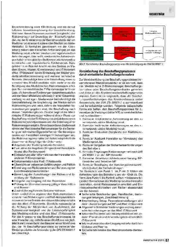 Vorschauseite 4: Beschaffung von aktiven Medizin Produkten und Integration in Medizinische IT-Netzwerke unter Anwendung der DIN EN 80001-1