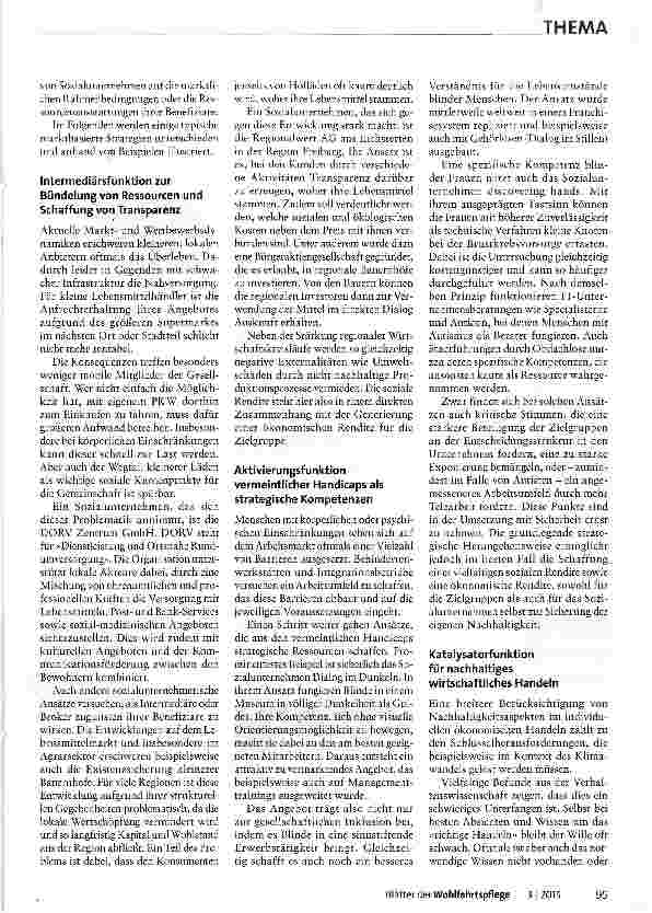 Vorschauseite 2: Sozialunternehmen als soziale Investitionen