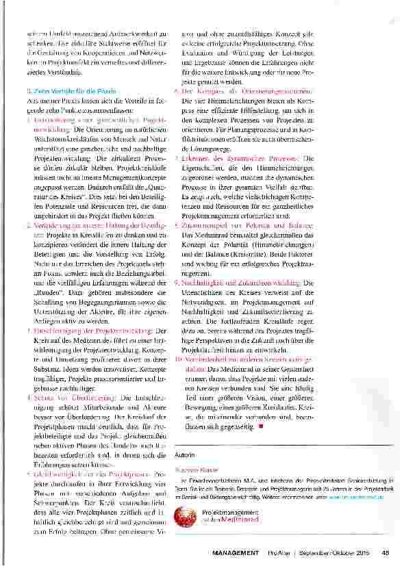 Vorschauseite 4: Zirkuläre Wege zu innovativen Projekten