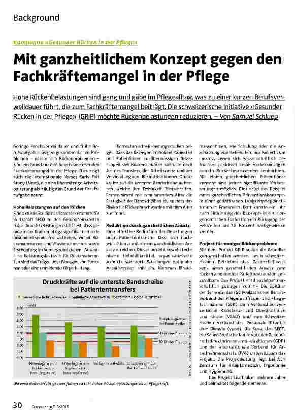 Vorschauseite 1: Mit ganzheitlichem Konzept gegen den Fachkräftemangel in der Pflege