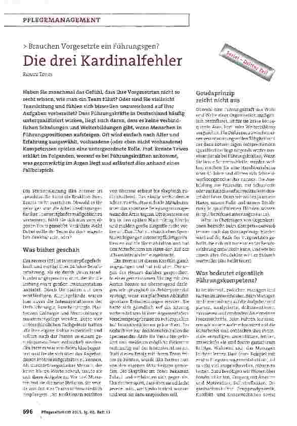 Vorschauseite 1: Die drei Kardinalfehler