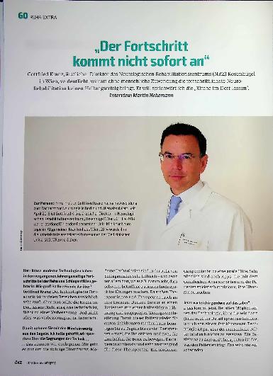 Vorschauseite 1: „Der Fortschritt kommt nicht sofort an“