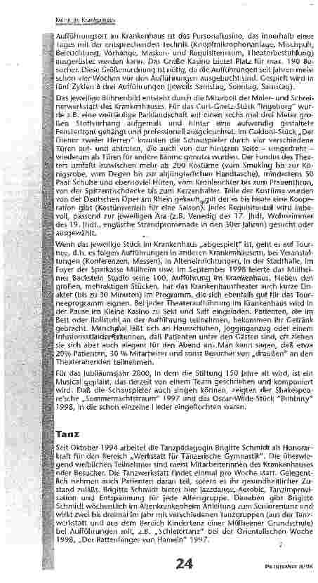 Vorschauseite 5: Kultur im Krankenhaus