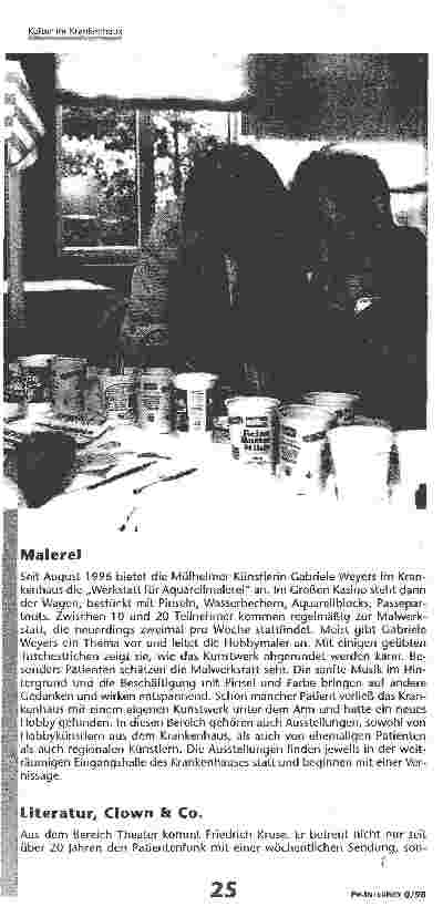 Vorschauseite 6: Kultur im Krankenhaus