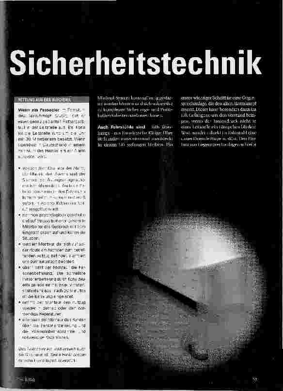 Vorschauseite 2: Der Segen der Sicherheitstechnik