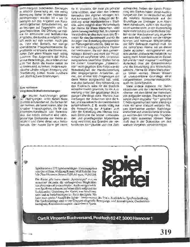 Vorschauseite 6: Heimstichprobe 1985