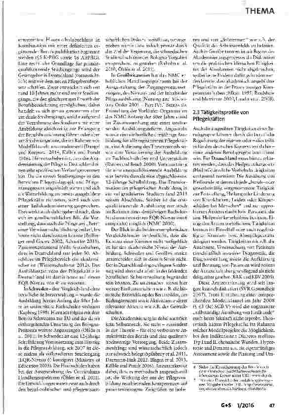 Vorschauseite 4: Pflegekammer Fortschritt oder neue Bürokratie? Ein Blick nach Großbritannien und Schweden