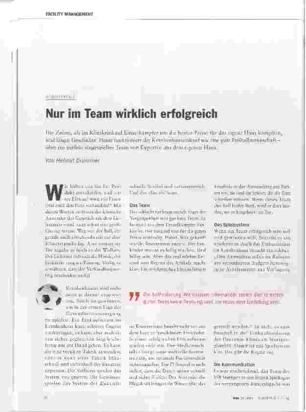 Vorschauseite 1: Nur im Team wirklich erfolgreich