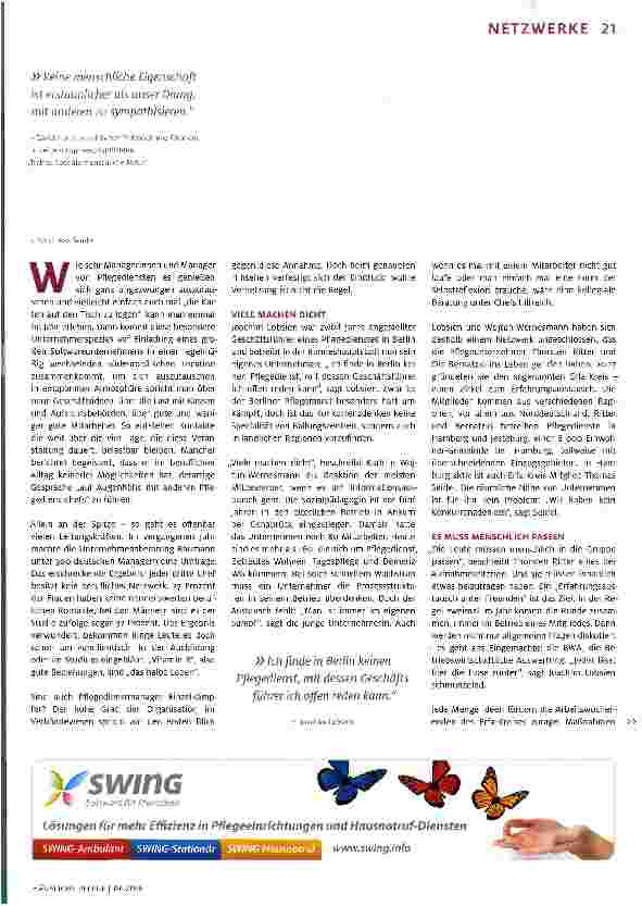 Vorschauseite 2: Kooperation statt Konkurrenz