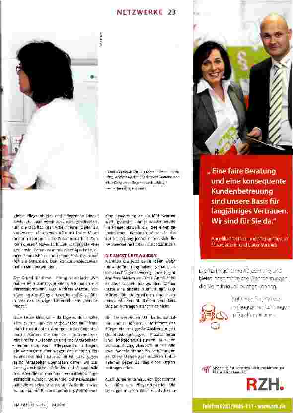 Vorschauseite 4: Kooperation statt Konkurrenz