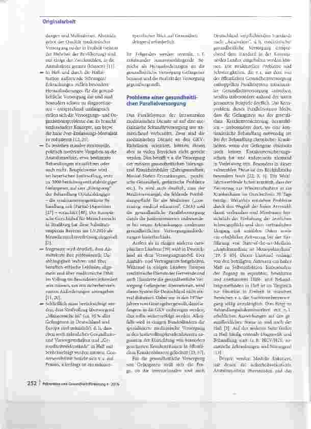 Vorschauseite 2: Healthy prisons Gesundheit und Gesundheitsversorgung Gefangener