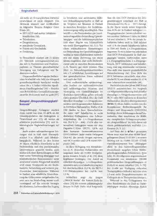 Vorschauseite 4: Healthy prisons Gesundheit und Gesundheitsversorgung Gefangener