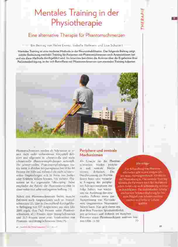 Vorschauseite 1: Mentales Training in der Physiotherapie