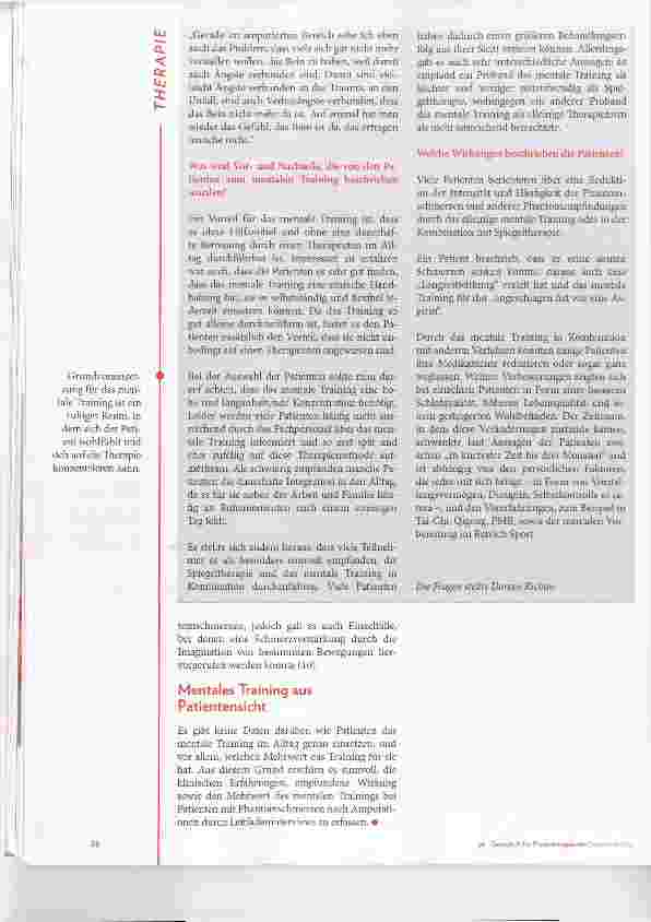 Vorschauseite 4: Mentales Training in der Physiotherapie