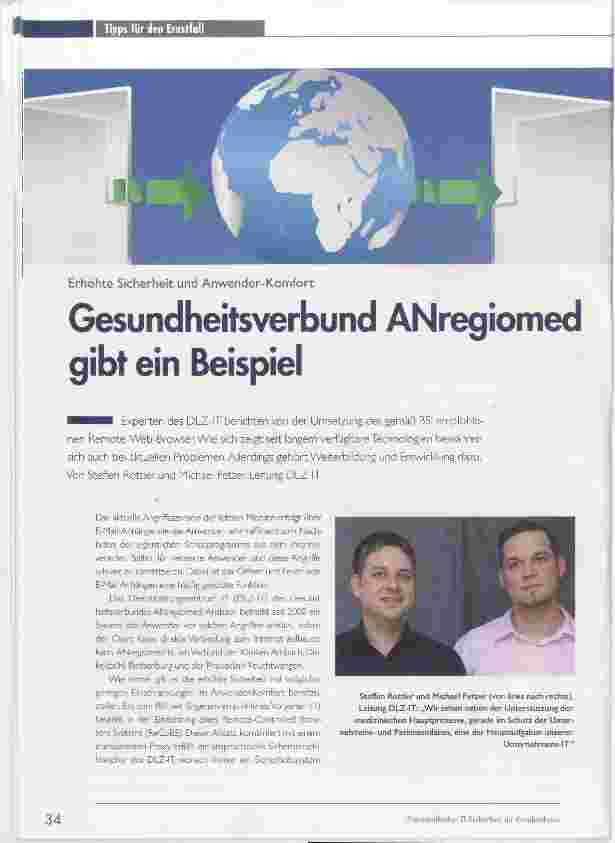 Vorschauseite 1: Gesundheitsverbund ANregiomed gibt ein Beispiel