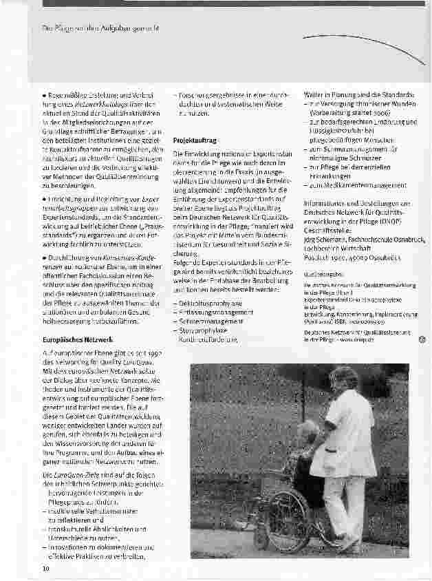 Vorschauseite 2: Die Pflege hat ihre Aufgaben gemachtExpertenstandards - Hintergründe und Ausblicke