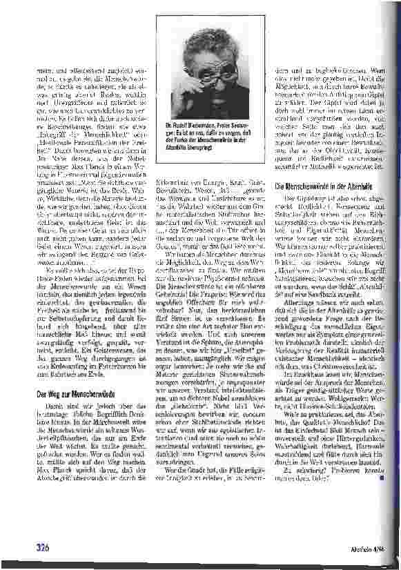 Vorschauseite 3: Menschenwürde - von innen betrachtet