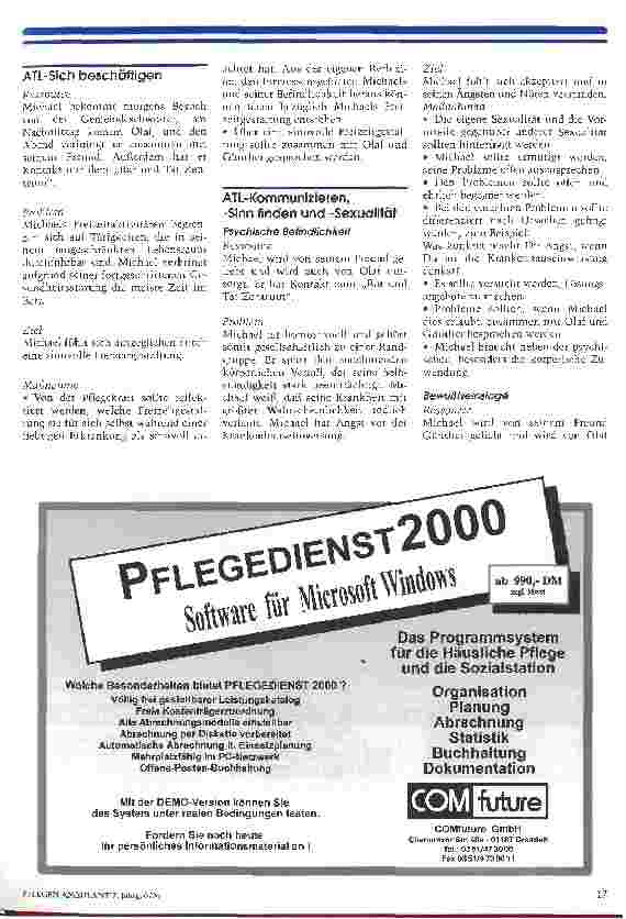 Vorschauseite 4: Spezielle Pflege im Stadium des Aids-Related Complex 2. Teil
