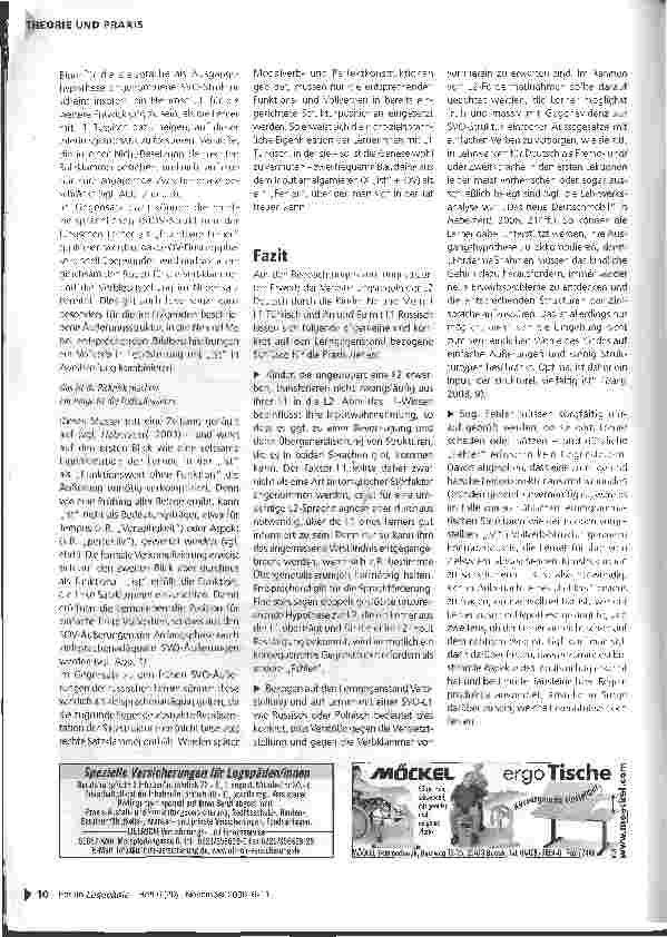 Vorschauseite 5: Verbstellung in der Zweitsprache Deutsch