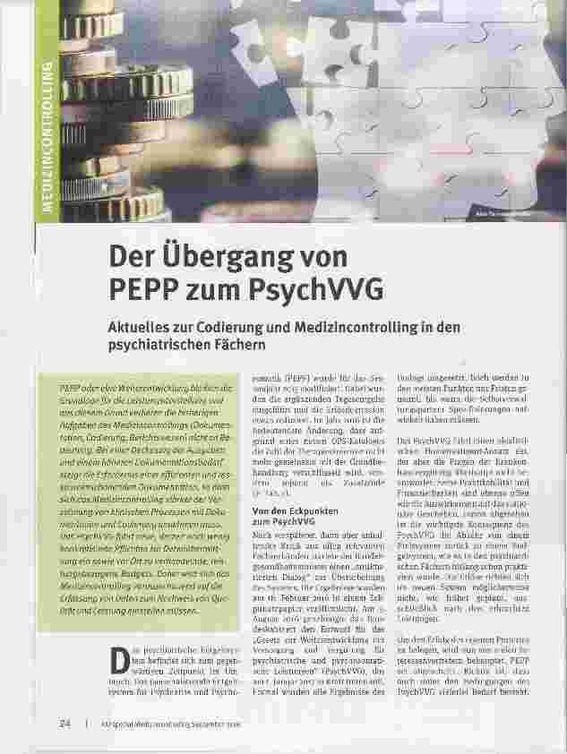Vorschauseite 1: Der Übergang von PEPPzum PsychWG
