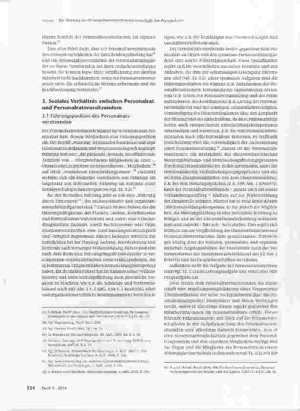 Vorschauseite 4: Die Stellung des Personalratsvorsitzenden innerhalb des Personalrats