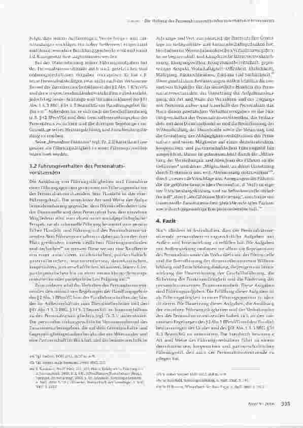 Vorschauseite 5: Die Stellung des Personalratsvorsitzenden innerhalb des Personalrats