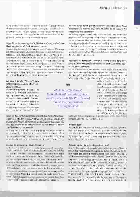 Vorschauseite 2: Wir wollen nicht therapieren