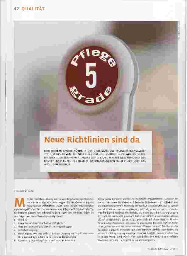 Vorschauseite 1: Neue Richtlinien sind da