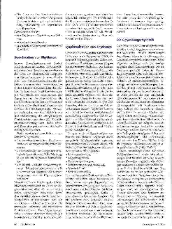 Vorschauseite 2: Biologische Rhythmen im Alter