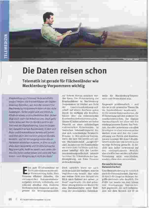 Vorschauseite 1: Die Daten reisen schon